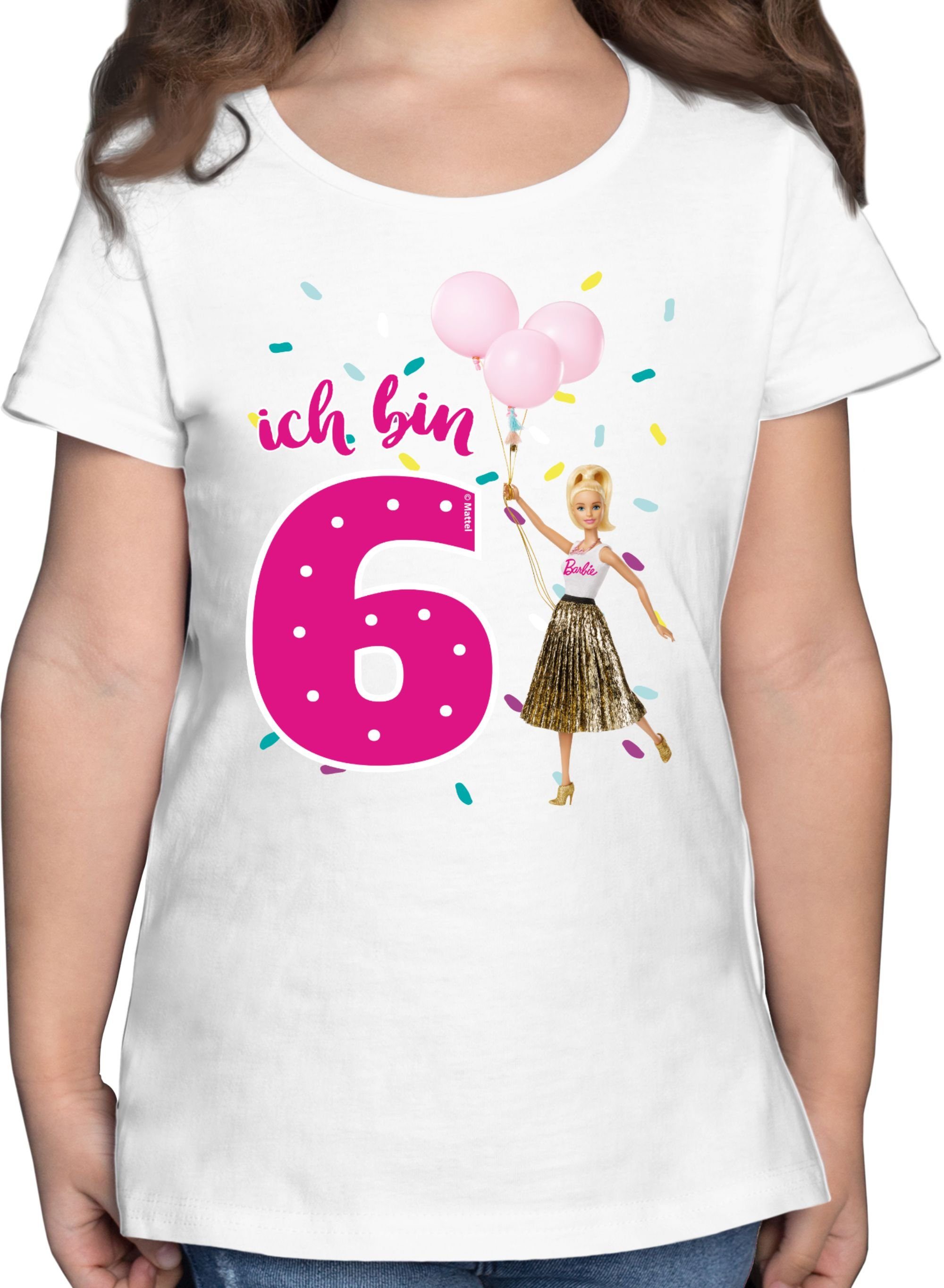 T-Shirt Ich bin 6 - Luftballons