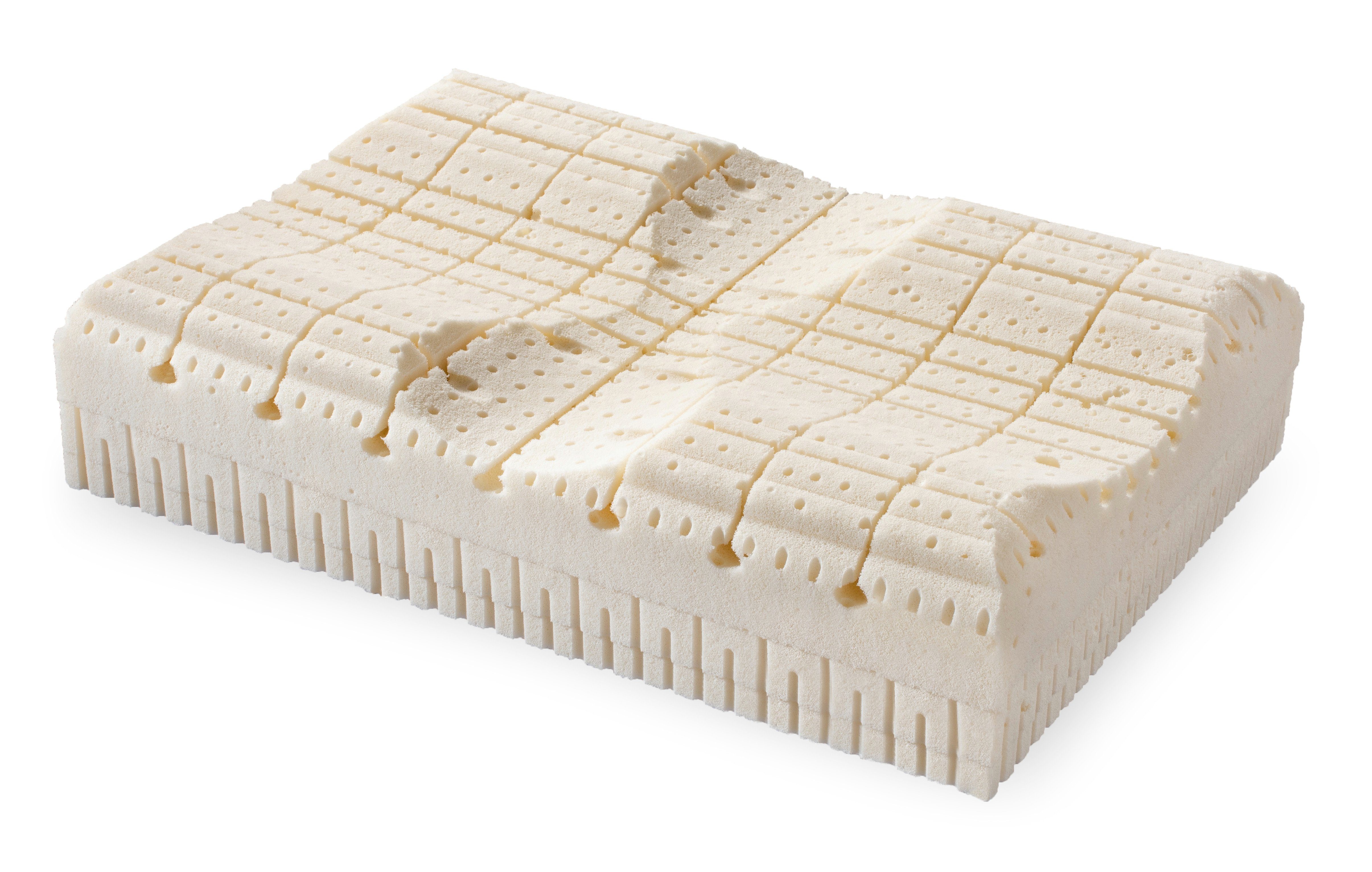 PRO PIL O Nackenstützkissen Pro-Pil-O Latex Nackenstützkissen, Füllung: Talalay-Stiftlatex, Seitenschläfer, Rückenschläfer, Druckentlastung der Muskeln und Halswirbel