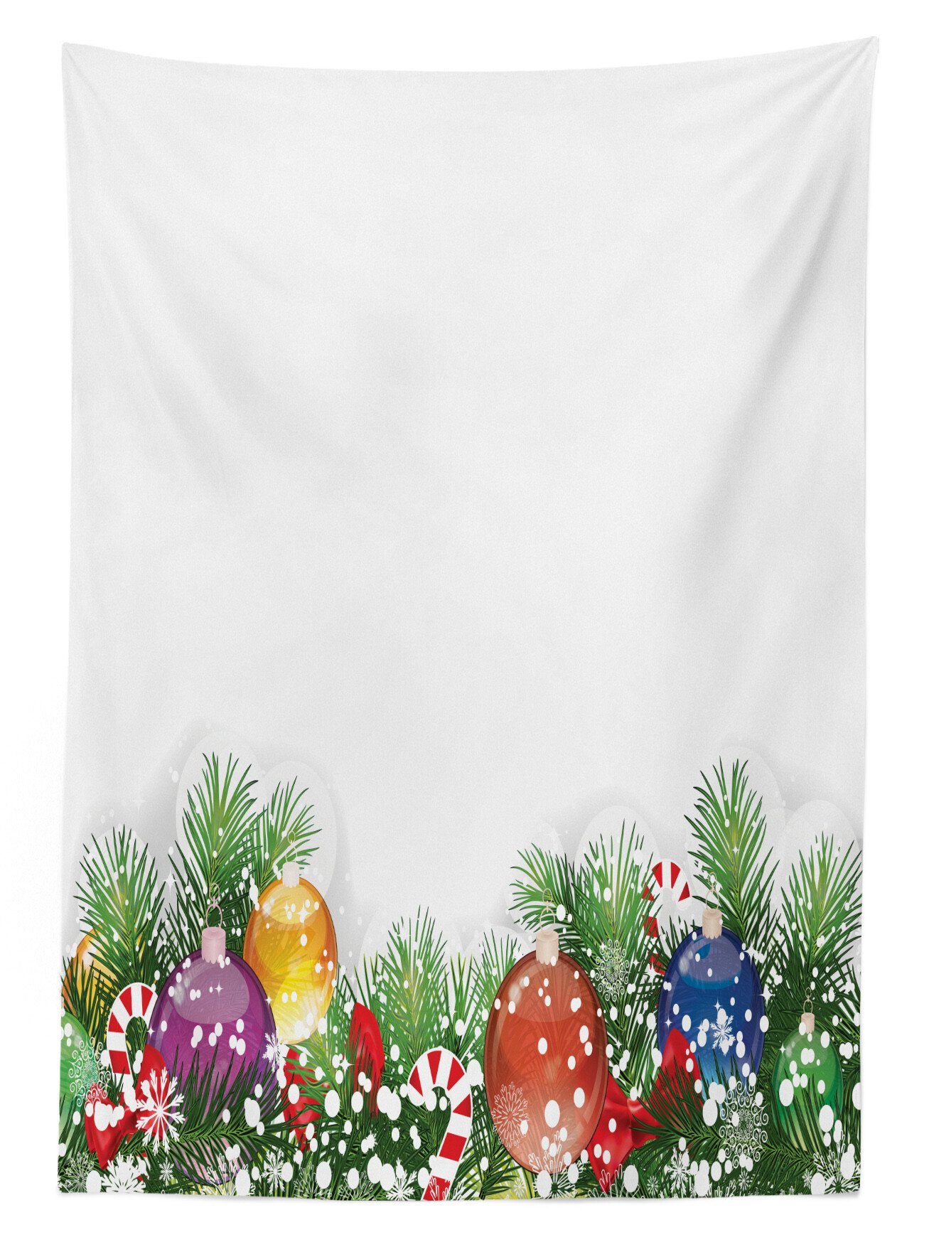 Farbfest Klare Bereich Waschbar Außen Tischdecke Ornaments geeignet Für Weihnachten Abakuhaus Tree den Farben, Xmas