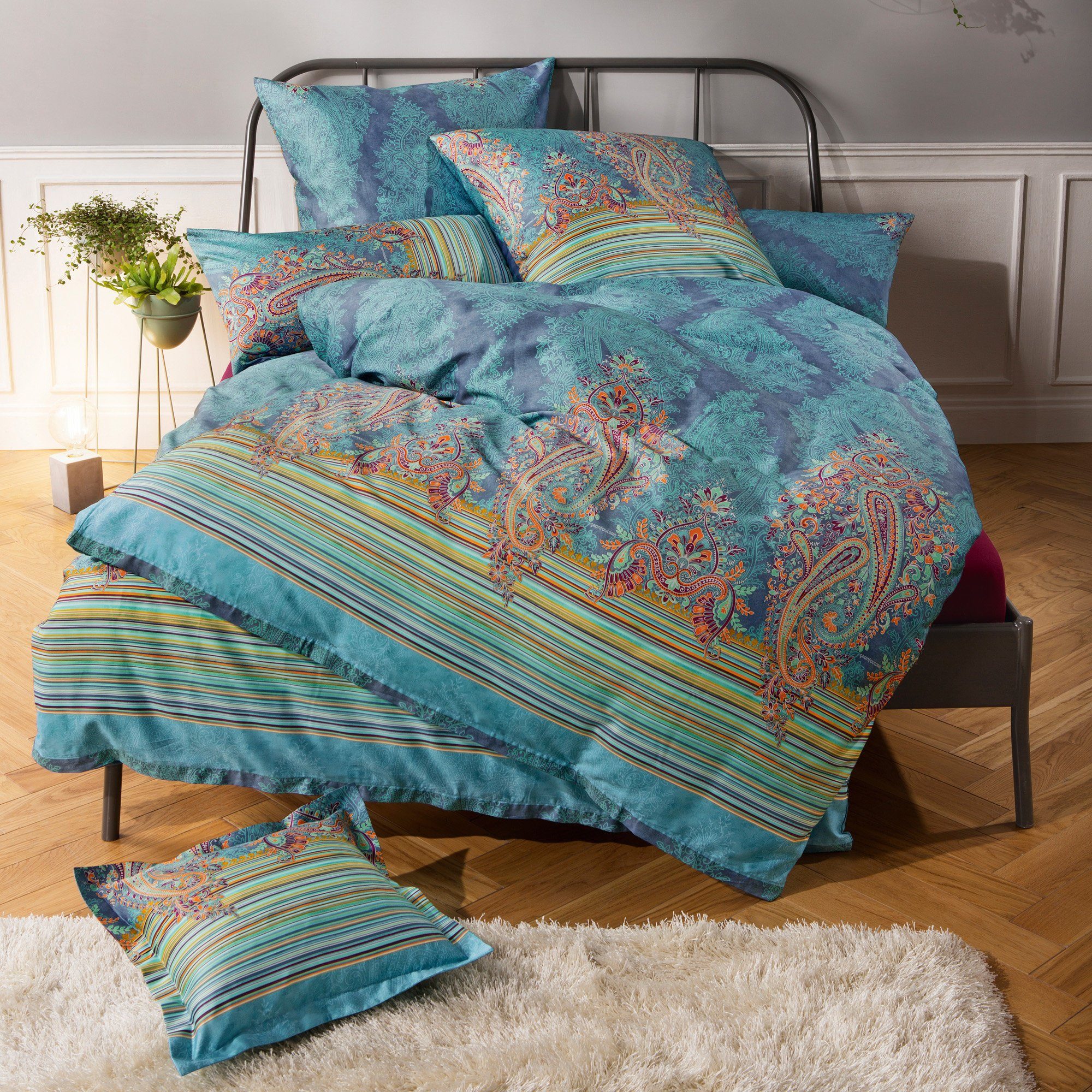 Bassetti Bettwäsche Bettwäsche "Elba V3", Mako-Satin, günstig online kaufen