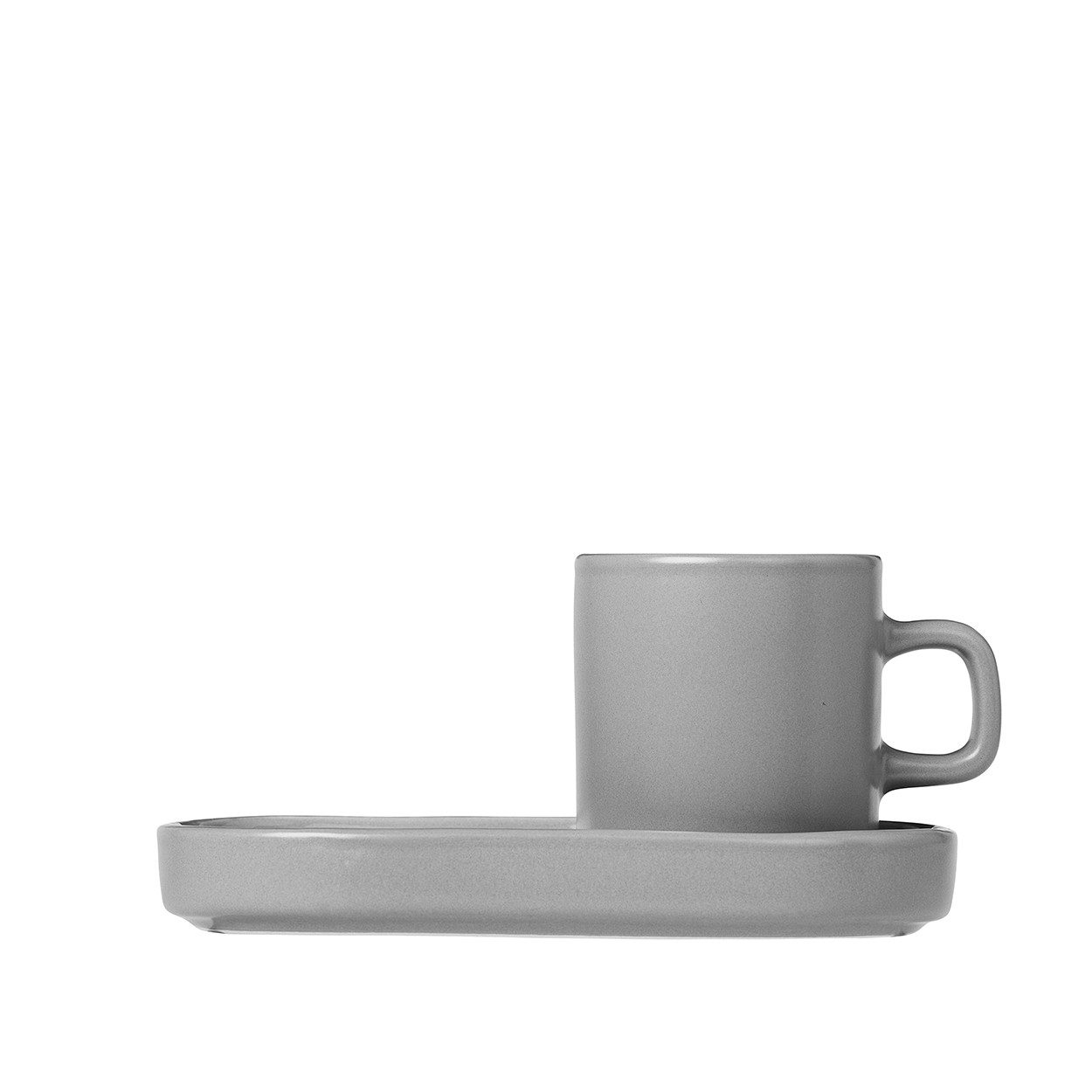 blomus Tasse -PILAR- Espressoset, Keramik, 2er-SET Чашки для эспрессо mit Untersetzer