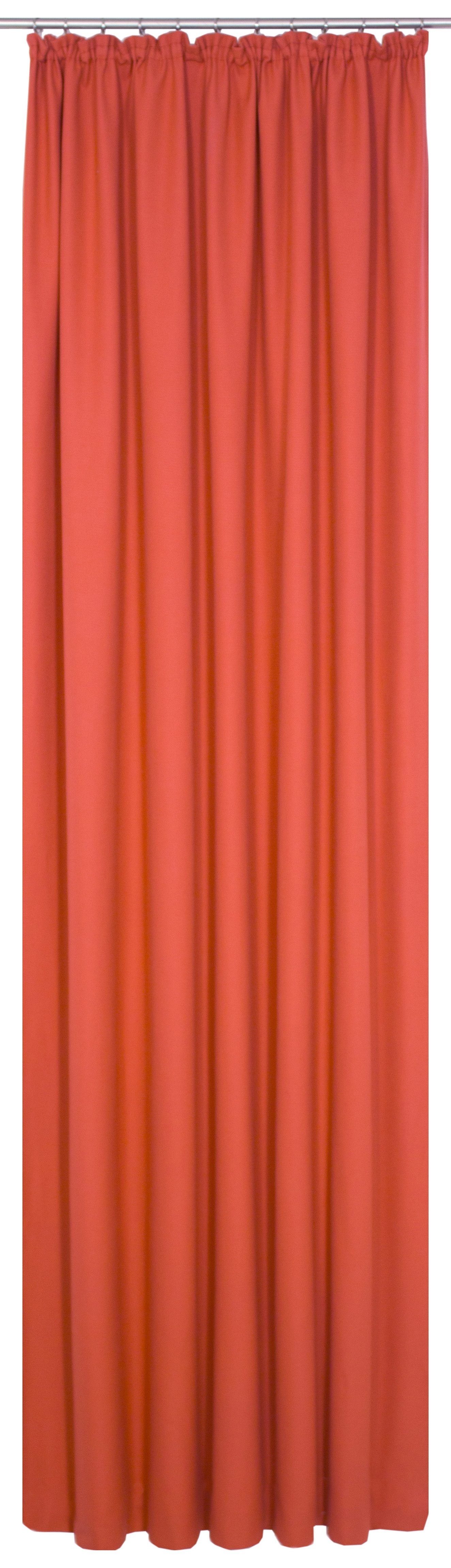 Vorhang WirthNatur, Wirth, Kräuselband (1 St), blickdicht, 2-lagig rot