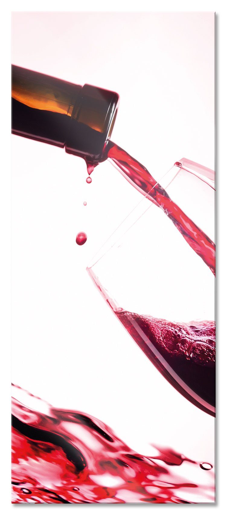 Pixxprint Glasbild Wein, Wein (1 St), Glasbild aus Echtglas, inkl. Aufhängungen und Abstandshalter. Reduzierter Preis € 67,95. Unverbindliche Preisempfehlung € 77,95