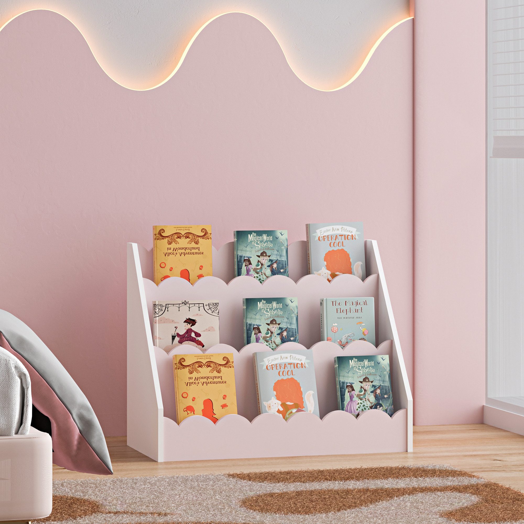en.casa Kinderregal, »Vestnes« 48x61x30 cm in günstig online kaufen