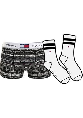 Tommy Hilfiger Underwear Boxershorts TRUNK PRINT & SOCKS SET (Set, 2-St., Trunk + Socken) mit Allover-Logomuster
