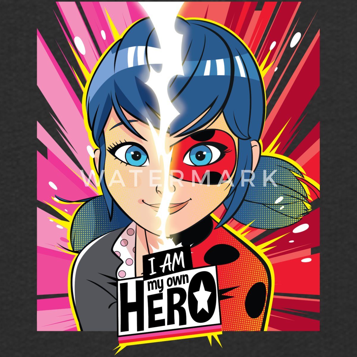 Spreadshirt Hoodie Miraculous I Am My Own Hero Ladybug Marinette Kinder Premium Hoodie (1-tlg)