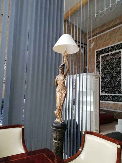 JVmoebel Stehlampe Stehleuchte Lampe Leuchte Statue Figur Skulpturen Skulptur Sofort
