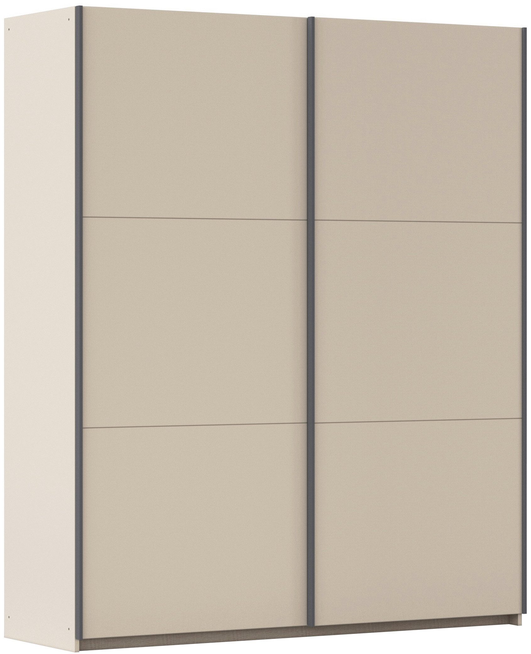 rauch Schwebetürenschrank Kleiderschrank Drehtürenschrank Schrank Garderobe KRONACH (in 3 Ausstattungen BASIC/CLASSIC/PREMIUM, Breiten 131/175/218/261 cm) optional ohne, mit 1 oder 2 Spiegel, viel Stauraum MADE IN GERMANY