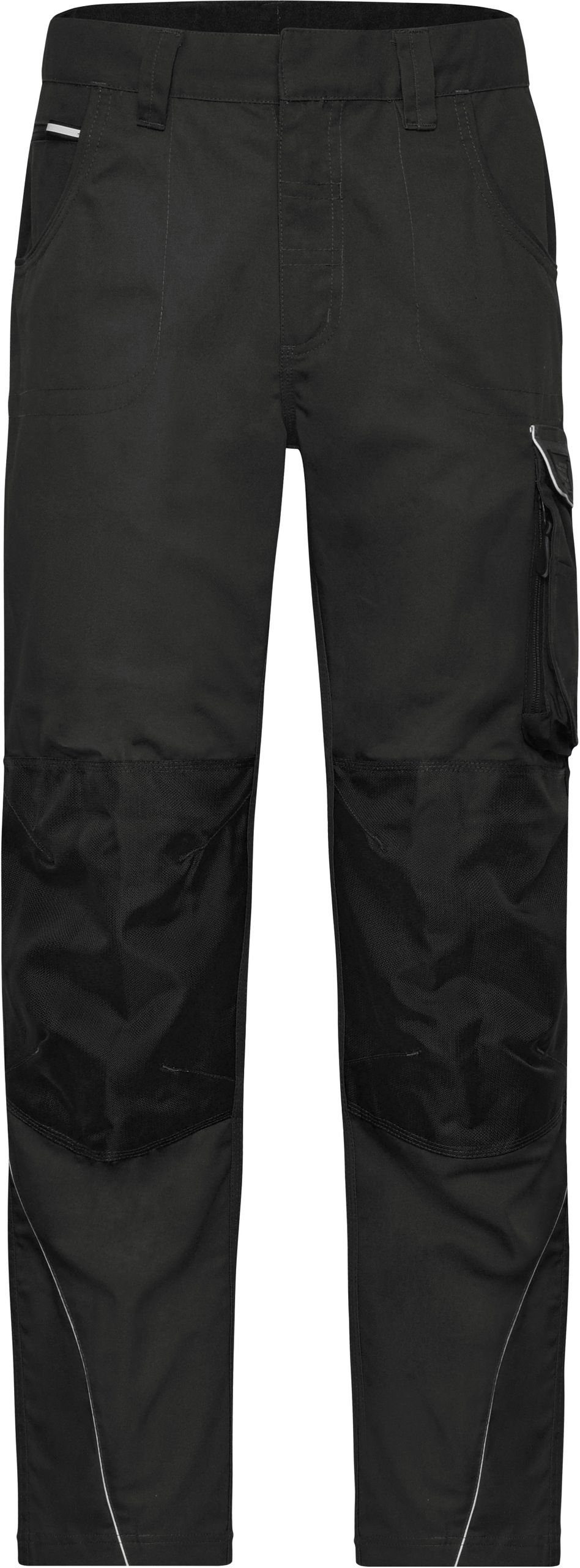 James & Nicholson Workwear Black Arbeitshose -Solid- Hose FaS50878M