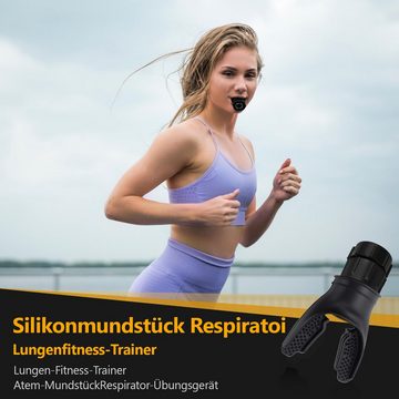 Cbei Bauchmuskelmaschine Bauchtrainer Atemtrainer, 5*10cm, stärkt die Lunge Aerobic-Training, Hochwertiges Silikon, kompakt, verstellbar, einfach, vielseitig