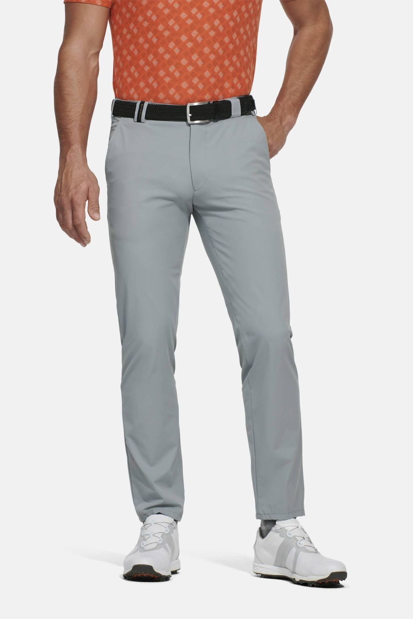 grau Performance Augusta High Chinohose 4-Way-Stretch MEYER