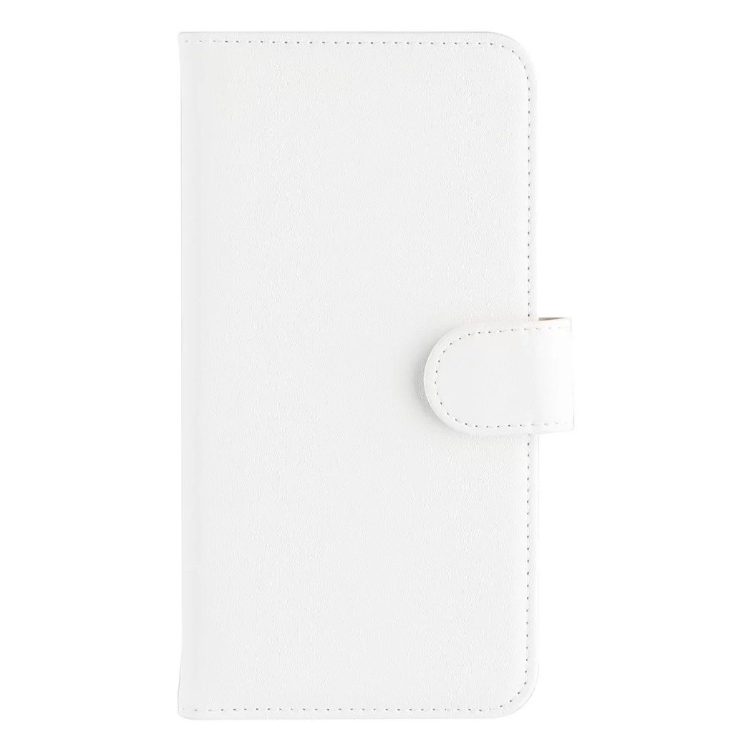XQISIT Handyhülle Universal Booklet Wallet 5,2" bis 6,7" Weiß, Klapp-Tasche Schutz-Hülle Case Book-Cover Kartenfach Magnet-Verschluss