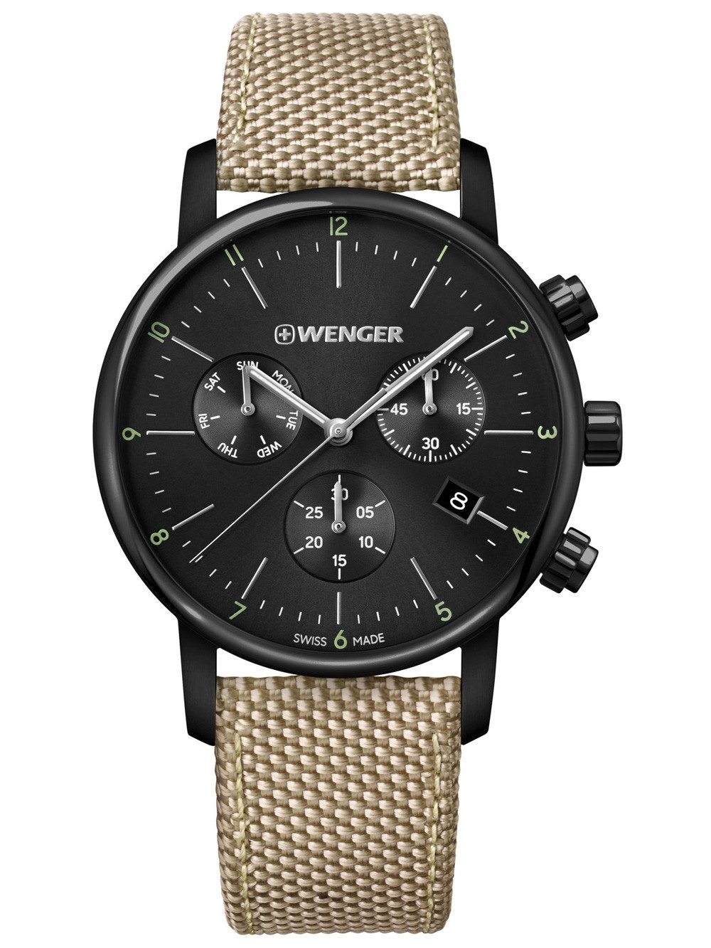 Wenger Quarzuhr Wenger 01.1743.117 Urban Klassik Chronograph 44mm 10ATM Wenger 01.1743.117 Urban Klassik Chronograph 44mm 10ATM