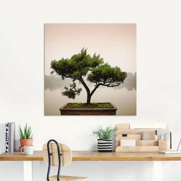 Artland Glasbild Chinesischer Bonsaibaum, Bäume (1 St), in verschiedenen Größen