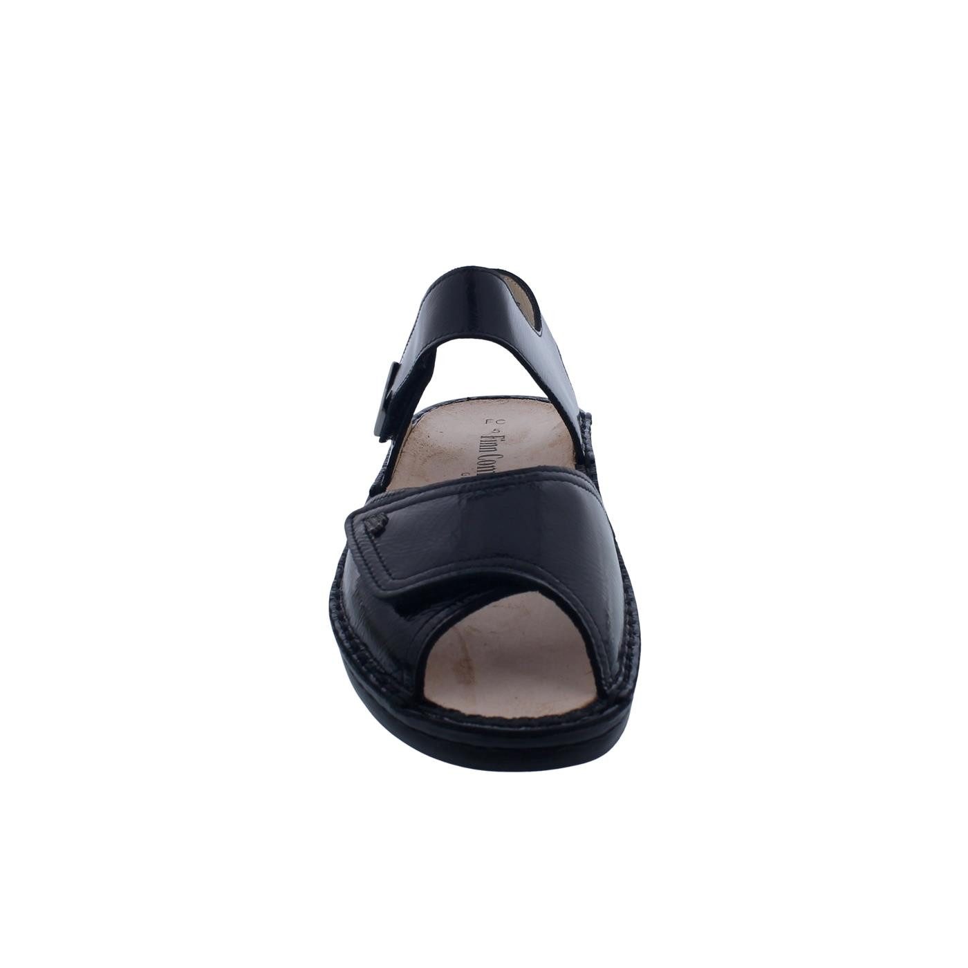 Finn Comfort Finn Comfort Luxor Sandale 2408-022099, Knautschlack-Leder, Schwarz Sandale – Bild 3 von 5