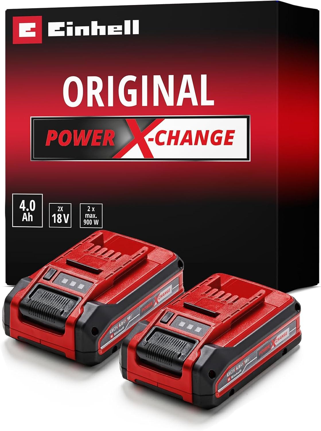 Einhell EINHELL 18V Ersatzakku PXC-Twinpack 4.0 AhPower Plus 2er Pack Akku-Set (2 St) – Bild 2 von 5
