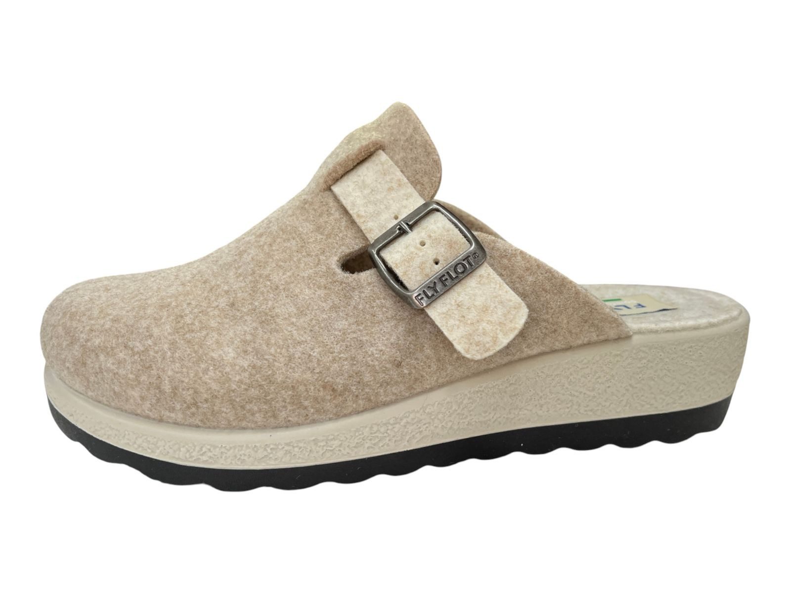 Fly Flot FLY FLOT Damen Pantoffel 330056-02 dark beige Hausschuh