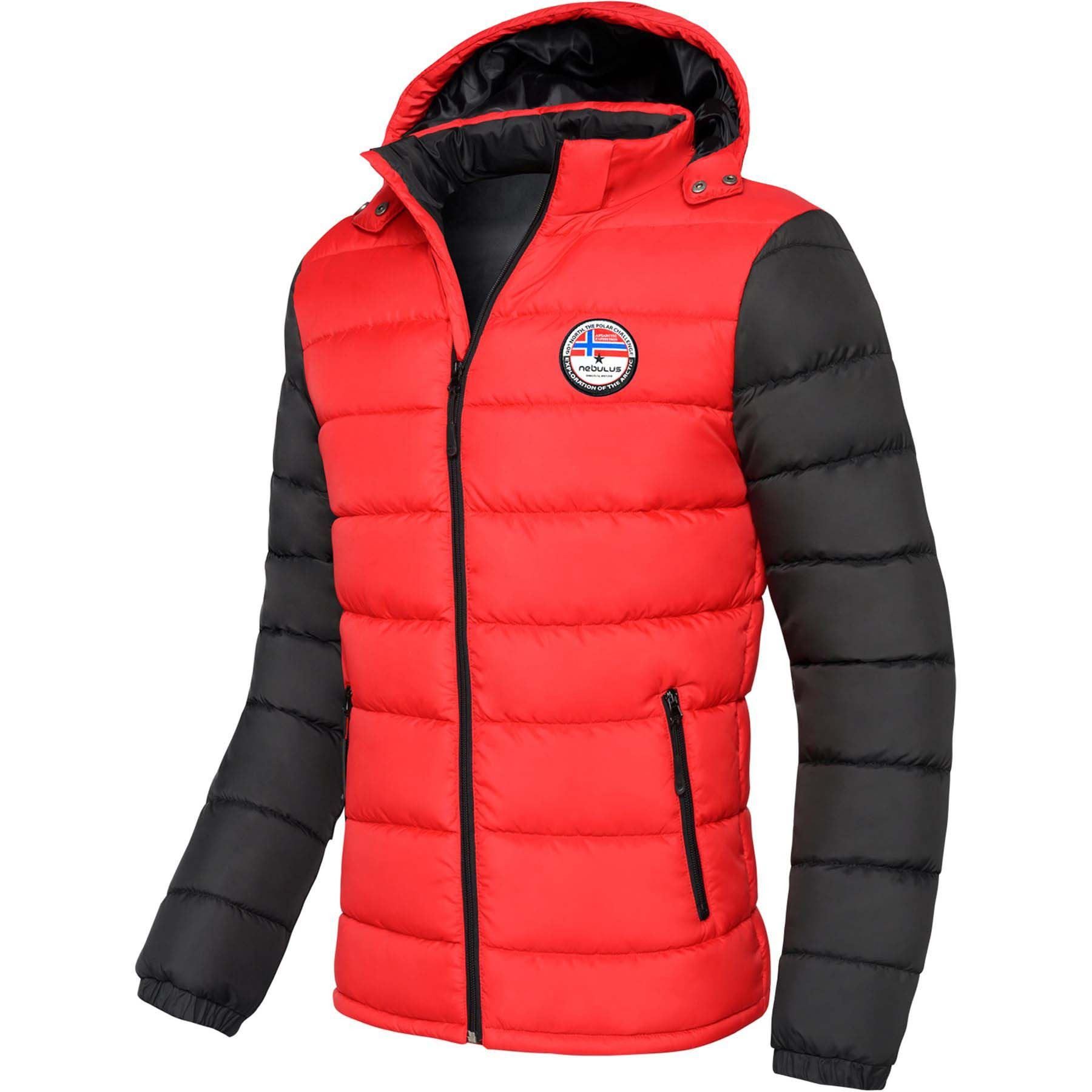Winterjacke UNIMAK, P4778 - Herren, rot-schwarz, S