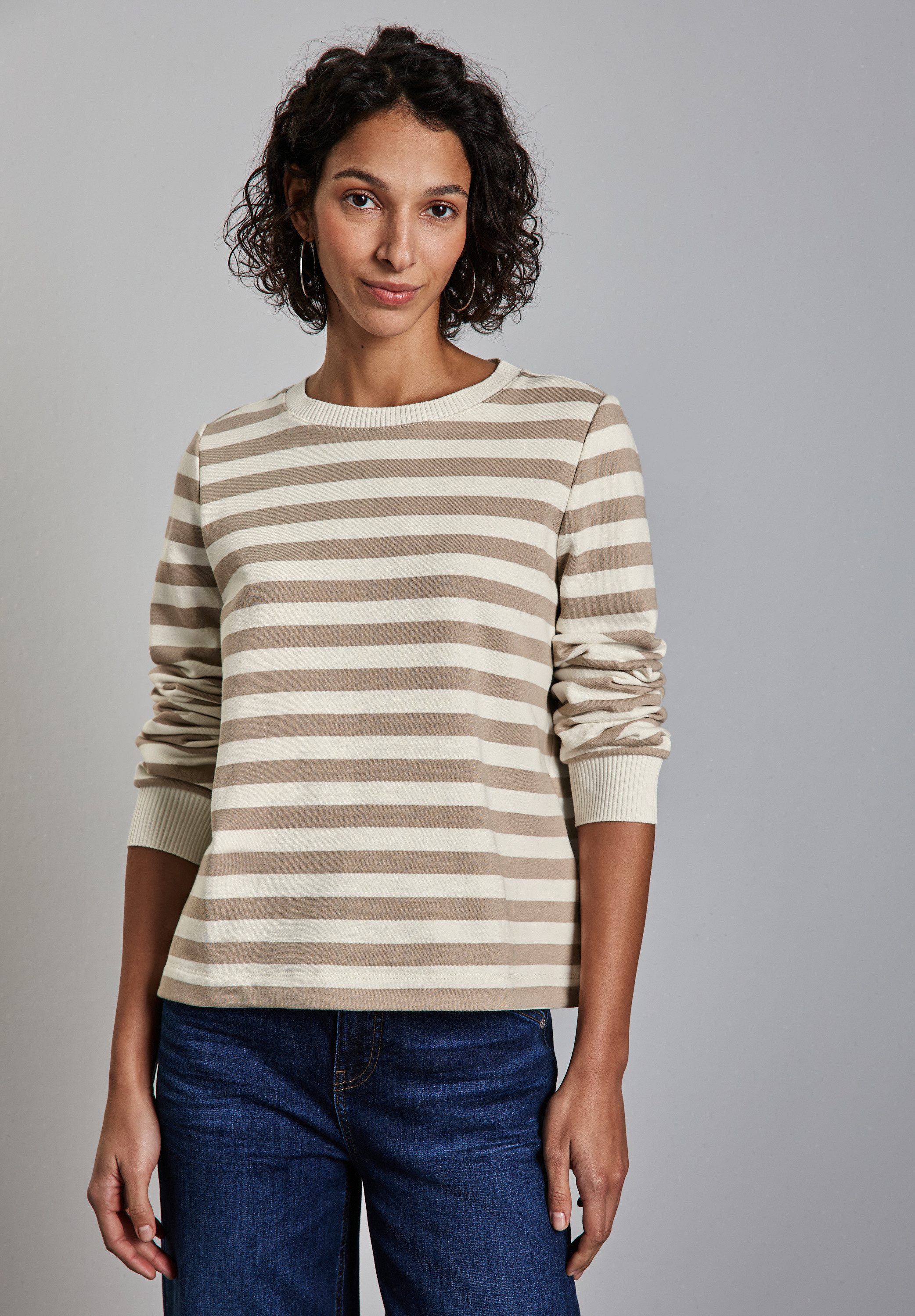 STREET ONE Sweatshirt, im soften Baumwoll-Mix günstig online kaufen