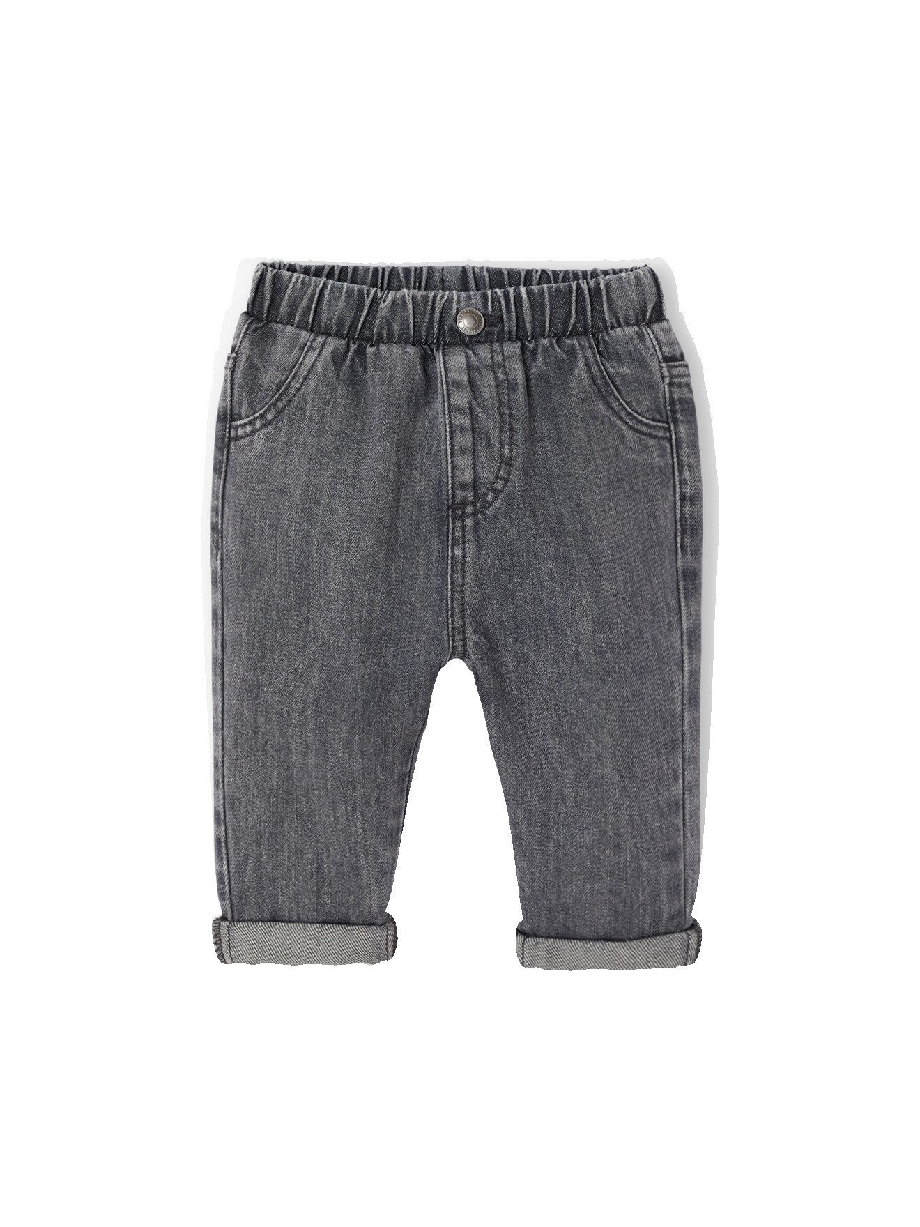 vertbaudet Regular-fit-Jeans Baby Jeans mit Dehnbund BASIC Bundweite verstellbar