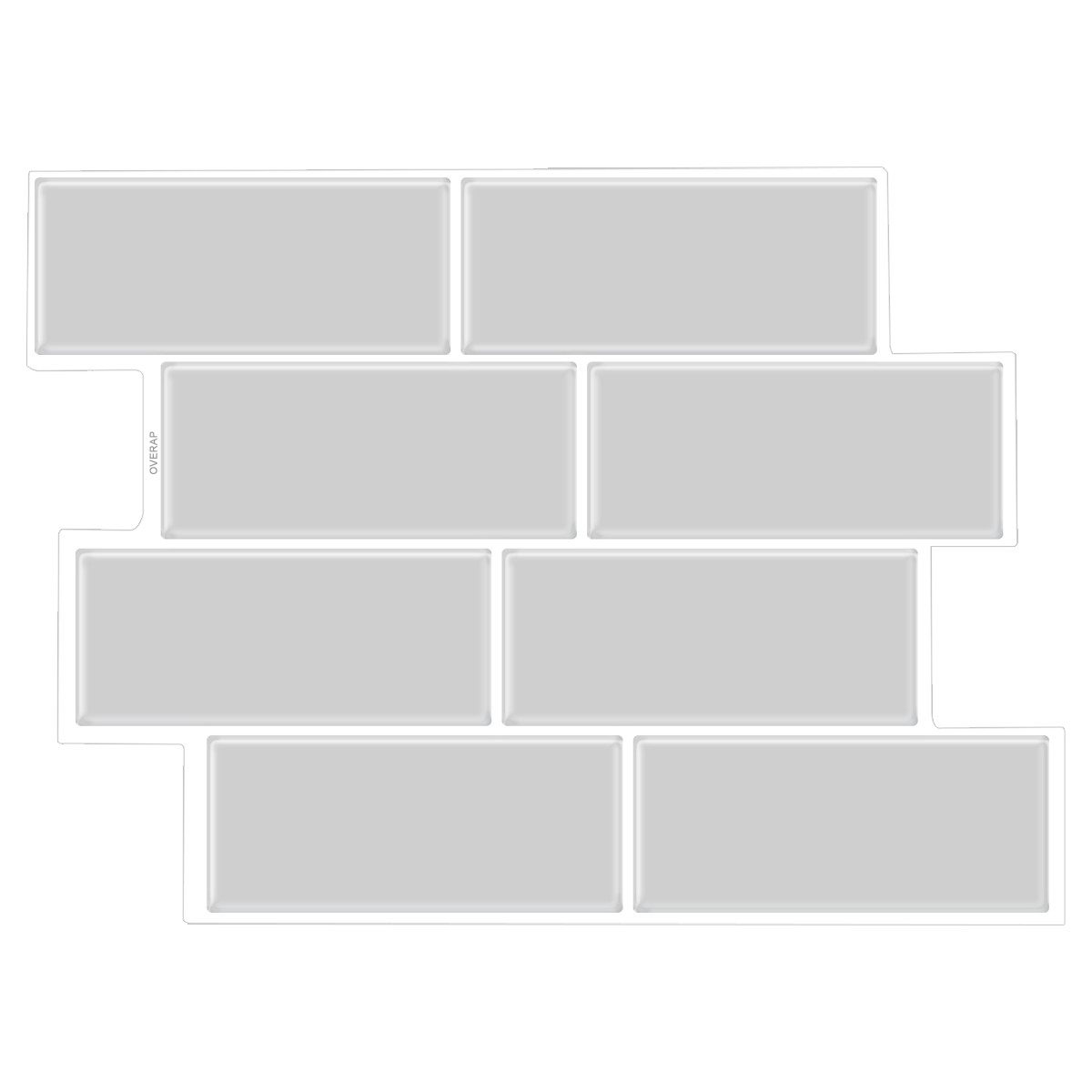 Minicloss Küchenrückwand selbstklebend Spritzschutz Küche 3d Wandpaneele 29.36 x 21.3cm, (1-tlg), Fliesenaufkleber