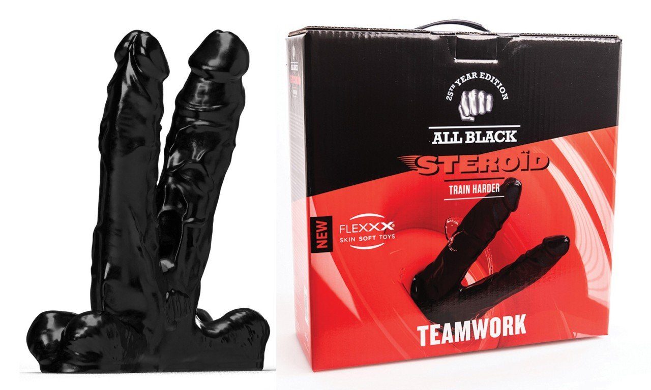 ALL BLACK Dildo ALL BLACK STEROID Teamwork Black