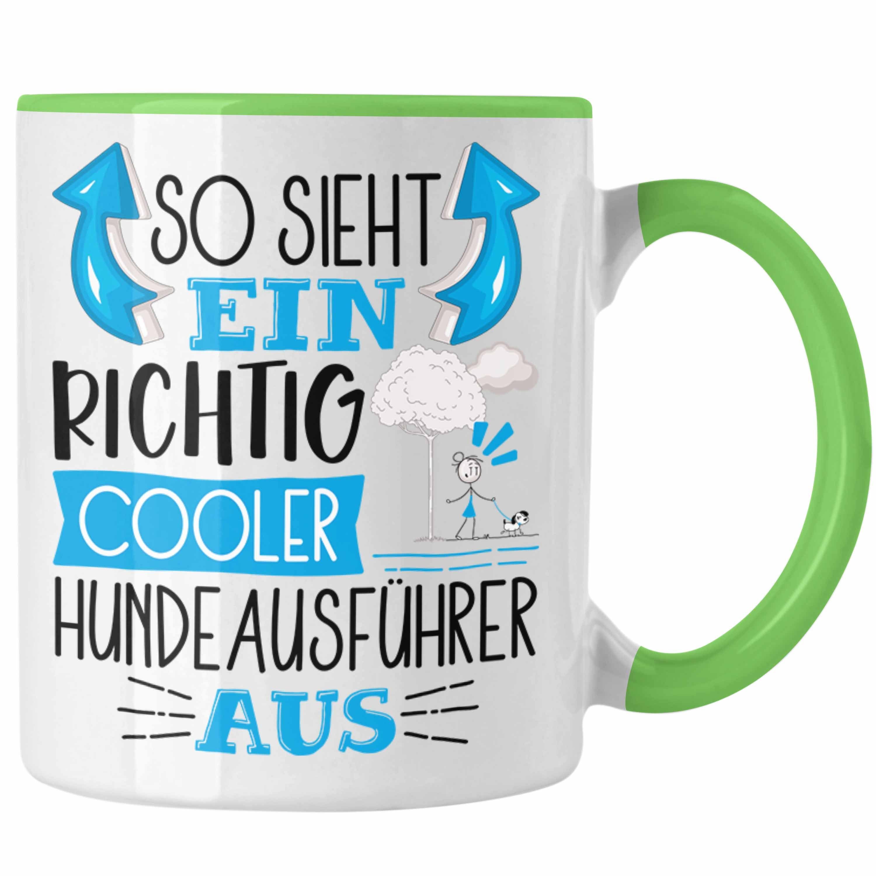 Tasse Aus Ein So Trendation Ge Sieht Hundeausführer Cooler Grün Hundeausführer Richtig Tasse