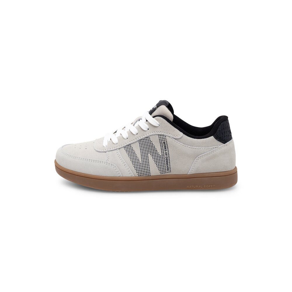 WODEN Woden - Bjork Suede - Grau Schnürschuh
