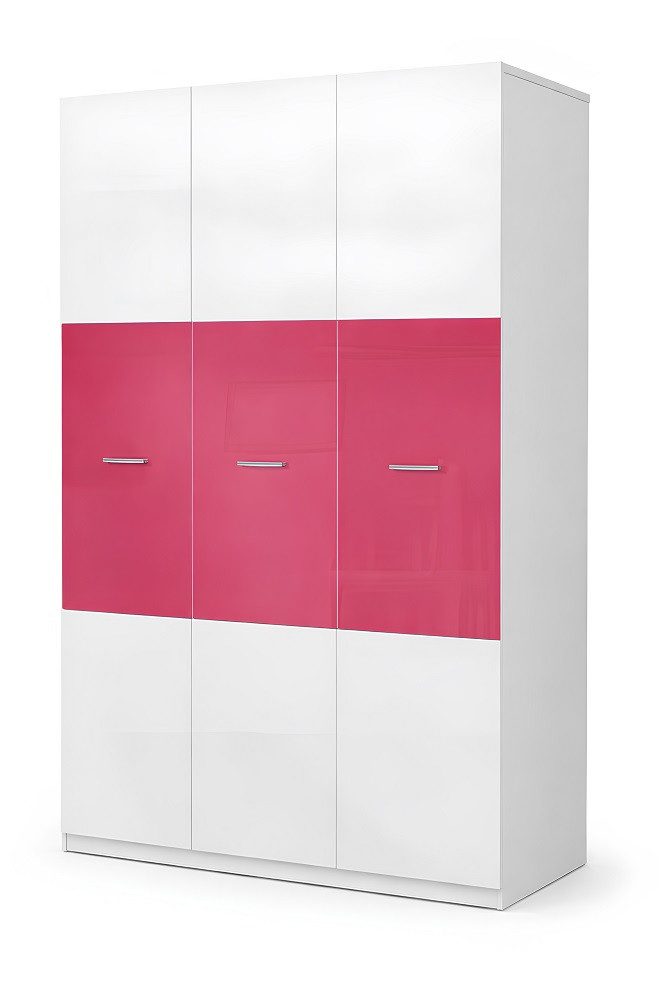JVmoebel Kleiderschrank Weißer Kleiderschrank Moderner Hochglanz Schrank SOFORT (Kleiderschrank) Made in Europa