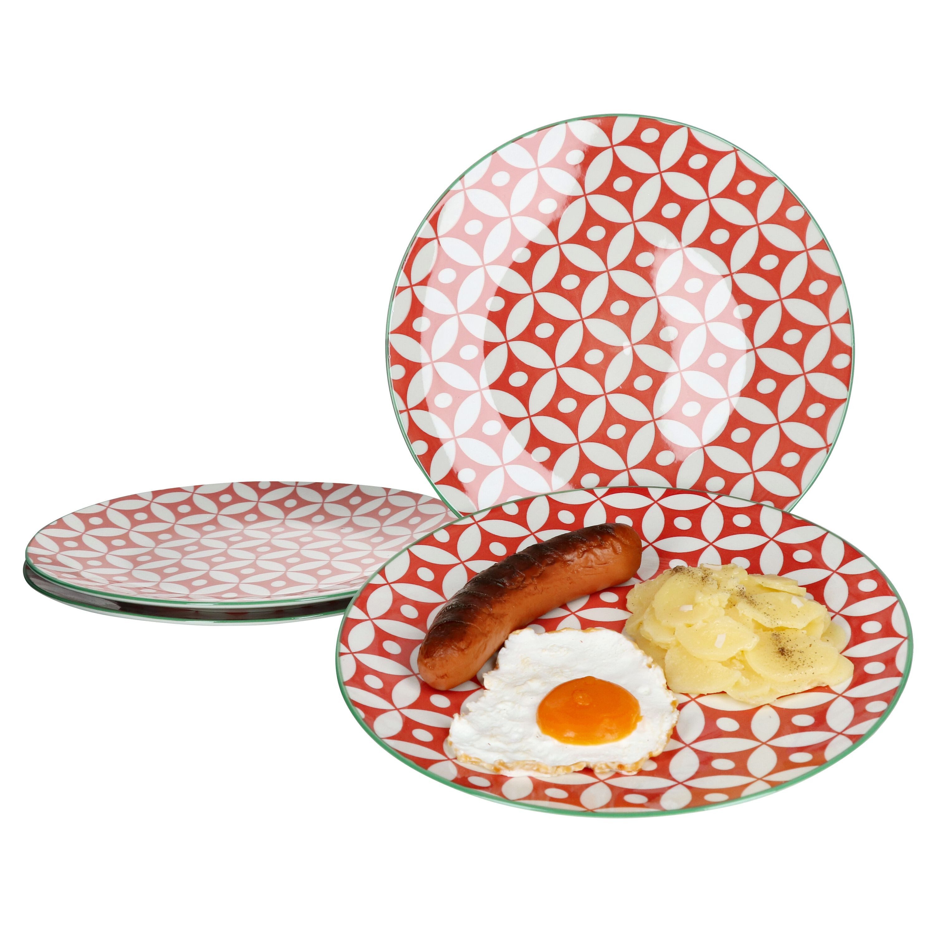 Ritzenhoff & Breker Speiseteller 4er Set Speiseteller Makina rot 26,5cm Ritzenhoff & Breker - 44768