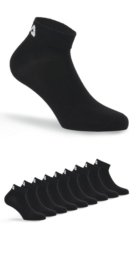Fila Kurzsocken UNISEX QUARTER PLAIN SOCKS (9-Paar) mit klassischem Logo