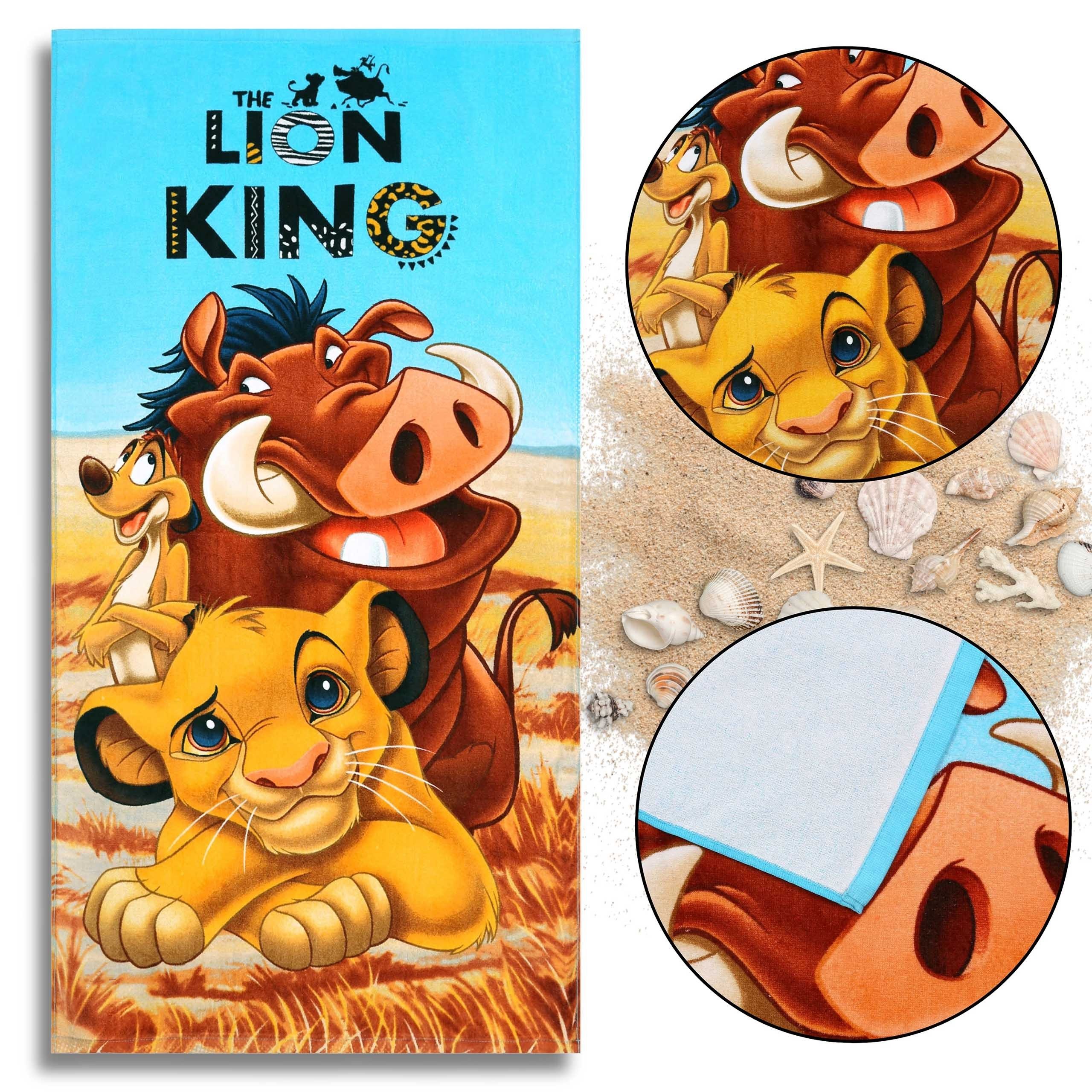 Disney Badetücher DISNEY Der König der Löwen Baumwollbadetuch, Strandtuch 70x140 cm