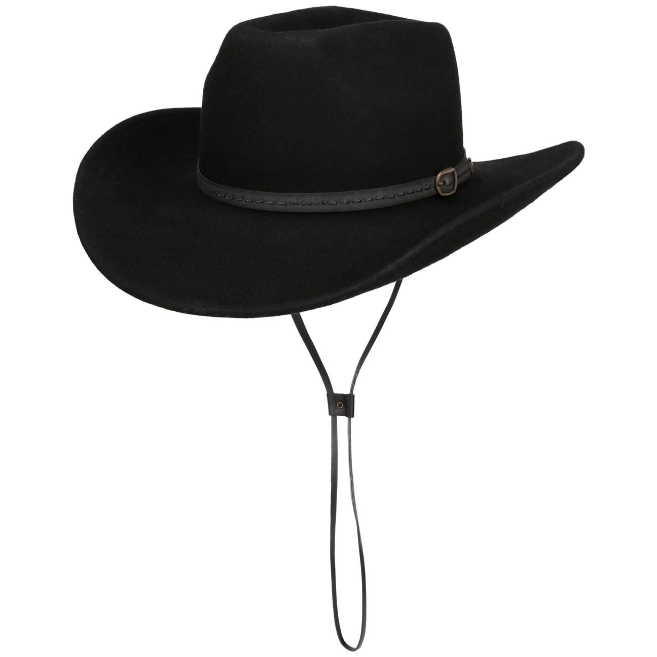 Lipodo Cowboyhut (1-St) Wollhut mit Lederband, Made in Italy günstig online kaufen