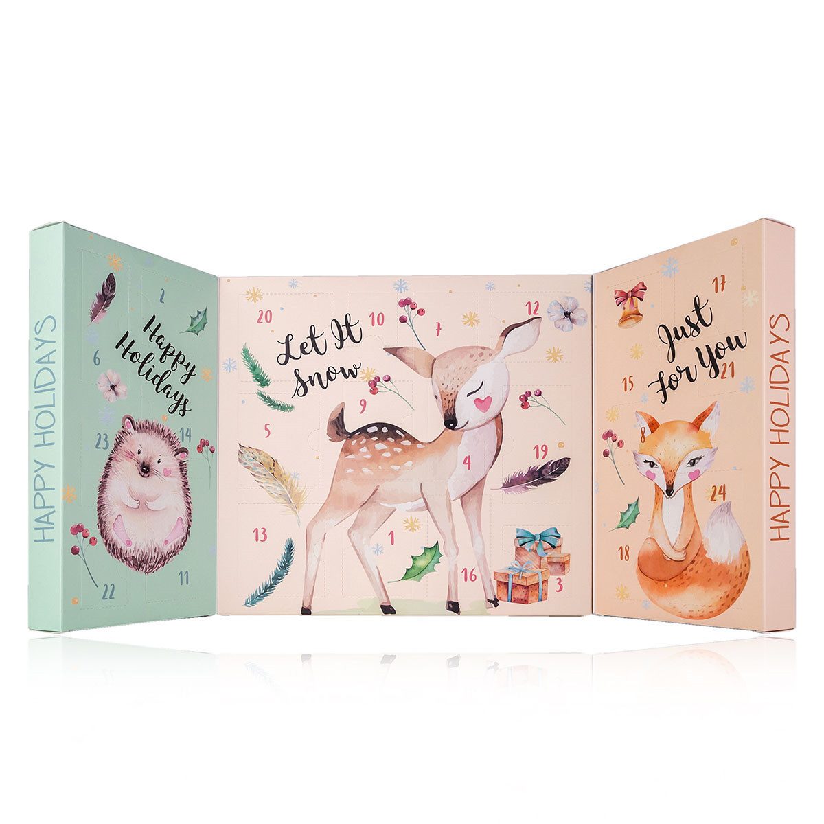 ACCENTRA Adventskalender Accentra Adventskalender HAPPY HOLIDAYS – 24 Pflege-Überraschungen, Abwechslungsreicher Pflege-Mix für tägliche Wohlfühlmomente im Advent