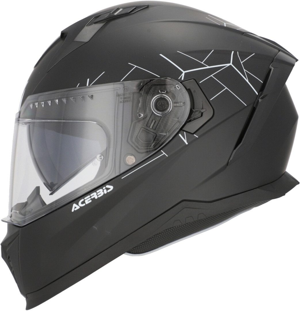 Acerbis Motorradhelm X-Way Solid Helm, integriertes Sonnenvisier