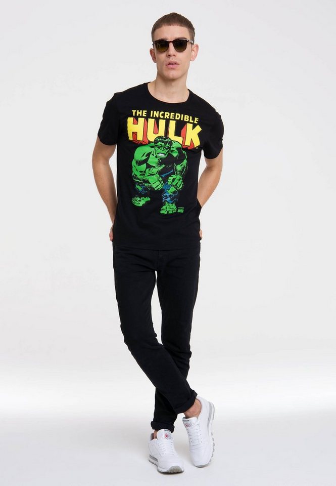 T-Shirt Hulk-Print Incredible tollem mit LOGOSHIRT The Hulk