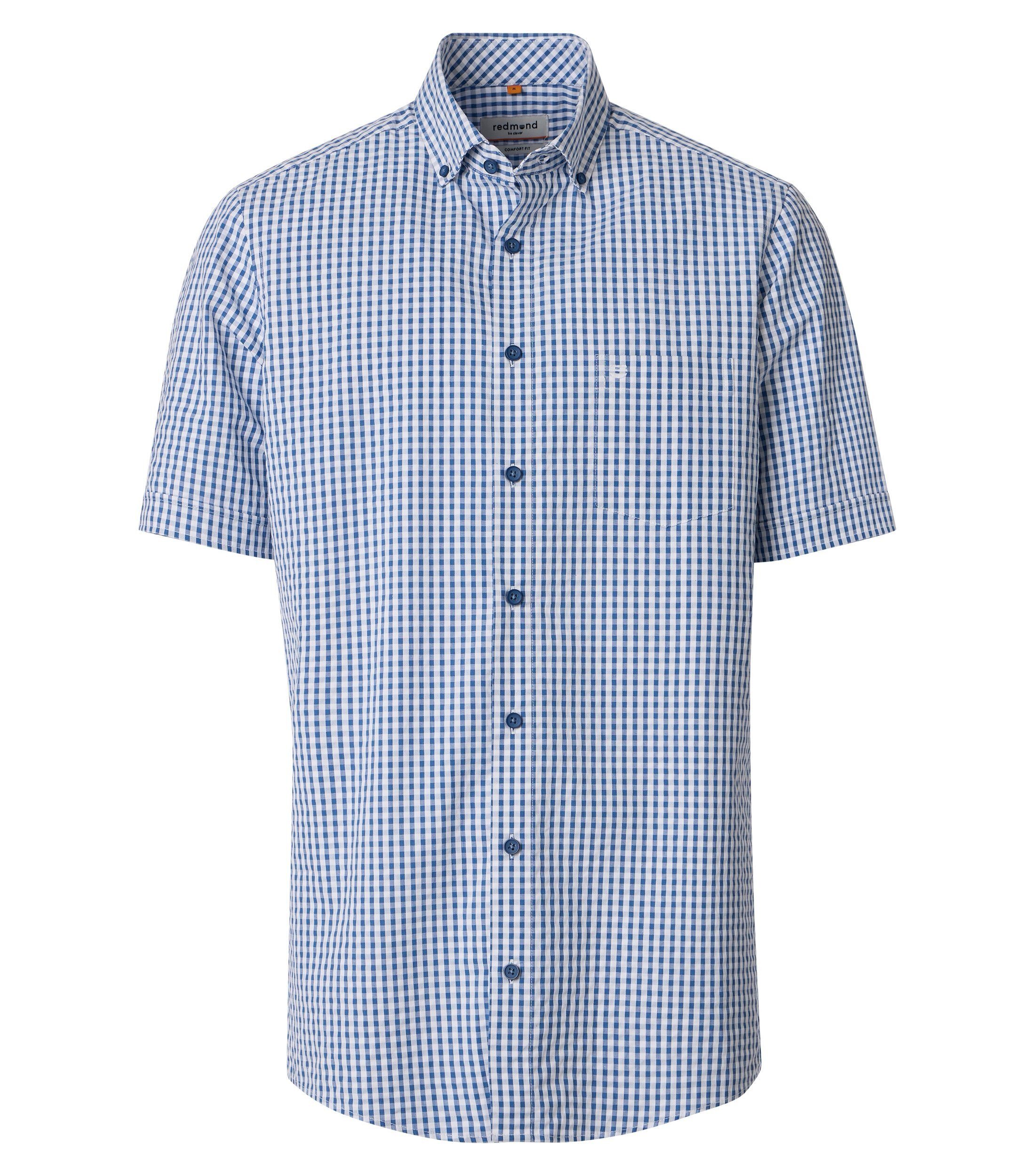 Redmond Kurzarmhemd kariert Comfort Fit