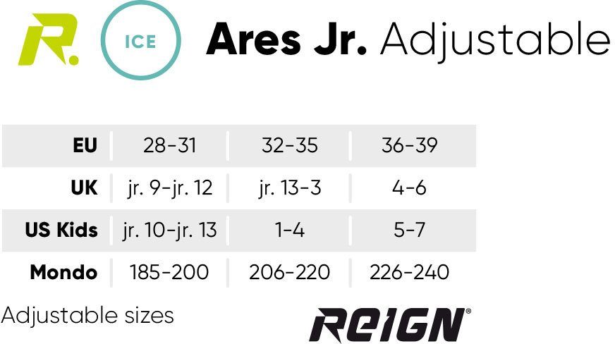 REIGN Schlittschuhe Ares Jr. adjustable