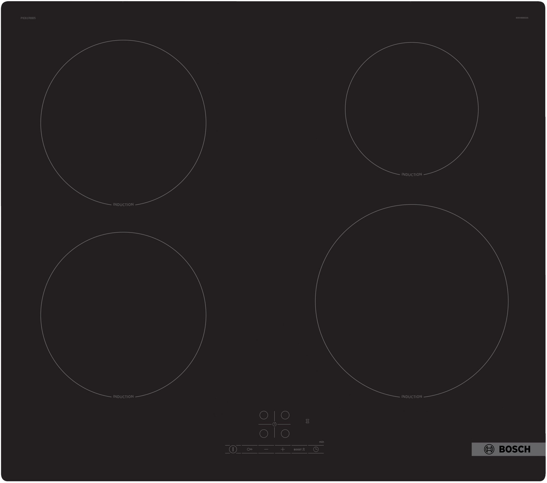 BOSCH Induktions-Kochfeld Serie 4 PIE61RBB5E