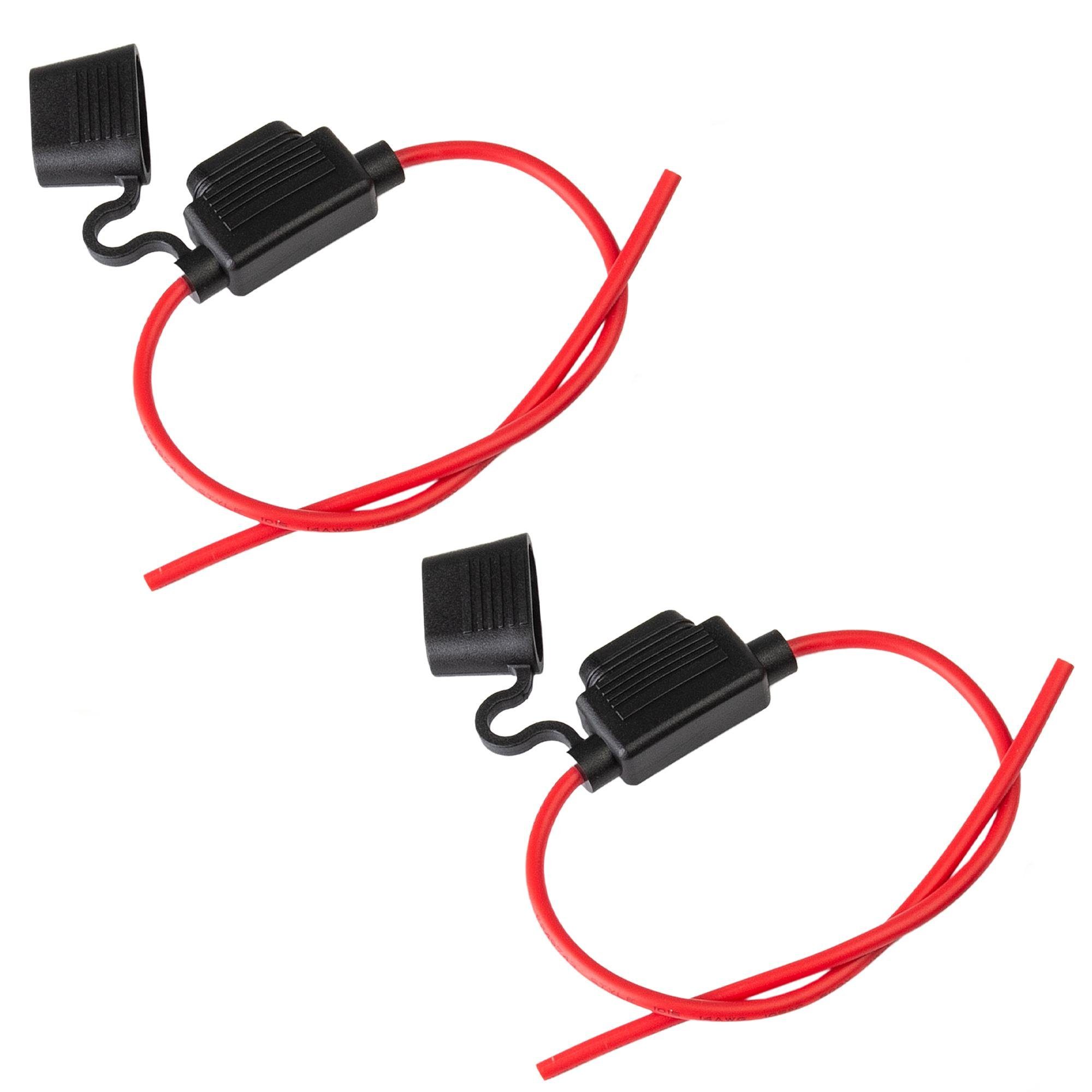 ECENCE Sicherungshalter 2x KFZ Sicherungs-Halter Flachsicherung max.30A, (2-St)