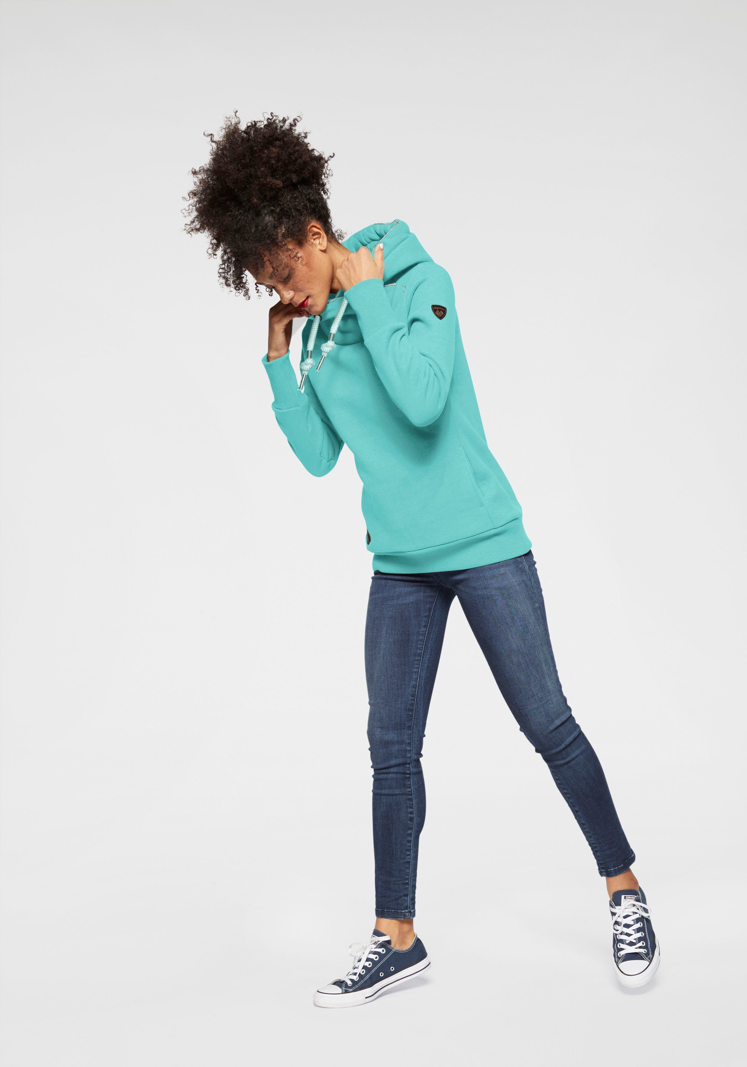 Ragwear Kapuzensweatshirt GRIPY BUTTON O Baumwollmischung, Kapuze – Bild 4 von 5