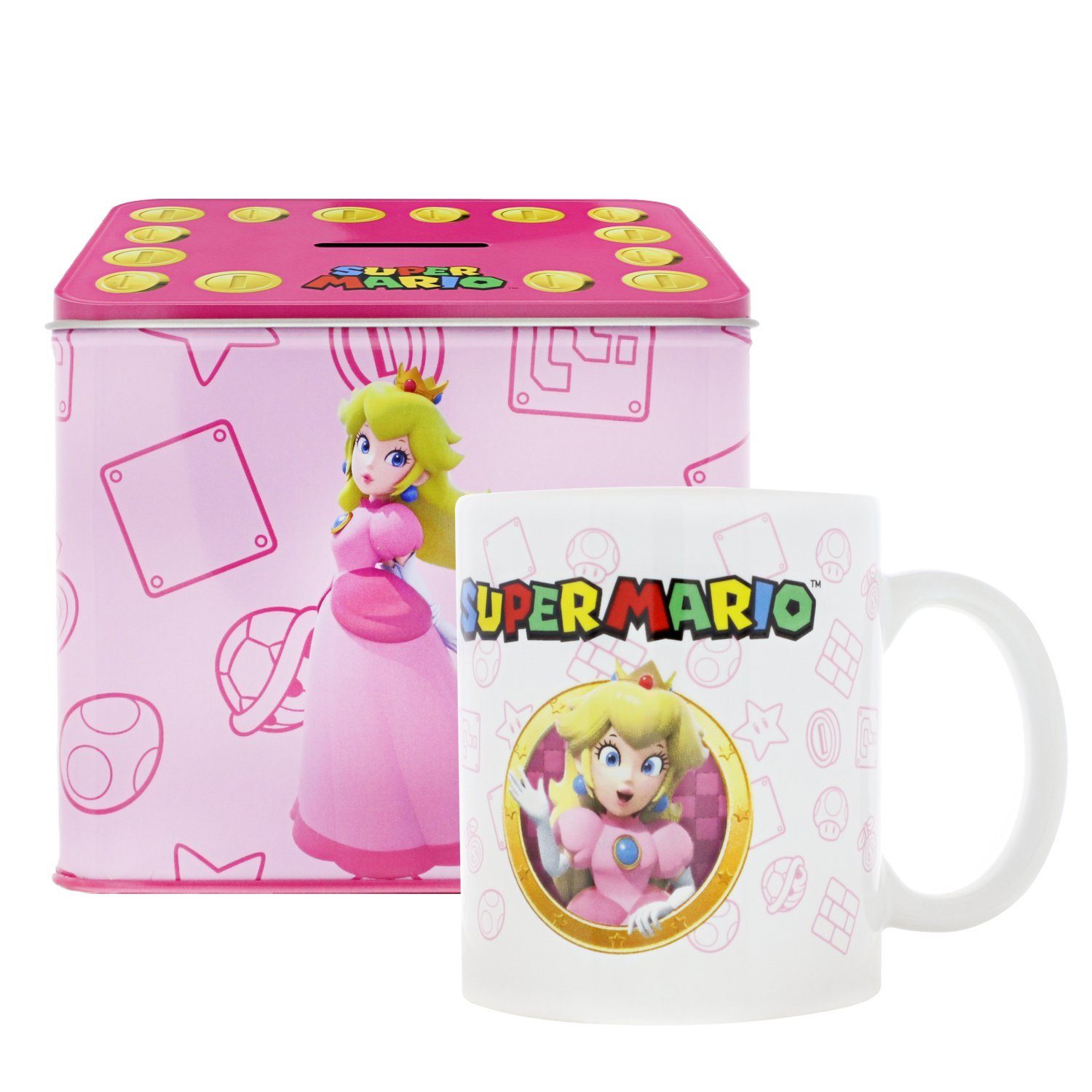 Nintendo Becher Nintendo Prinzessin Peach Von Super Mario Tasse Cup Becher mit Spardos