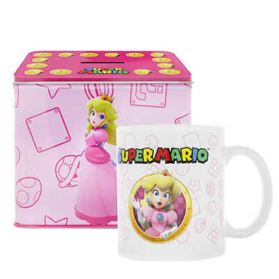 Nintendo Spardose Nintendo Prinzessin Peach Von Super Mario Tasse Cup Becher mit Spardos