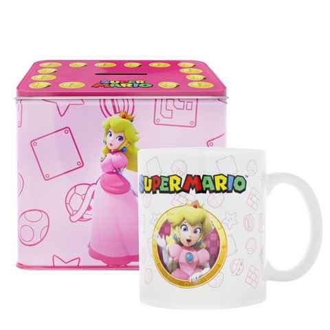 Nintendo Spardose Nintendo Prinzessin Peach Von Super Mario Tasse Cup Becher mit Spardos