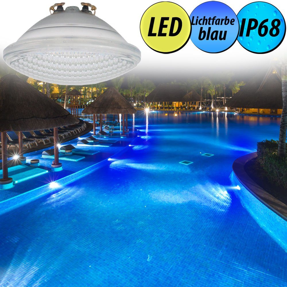 Leuchtmittel Lichter Schwimm 4x LED-Leuchtmittel, Becken Bad etc-shop LED Scheinwerfer Pool SMD