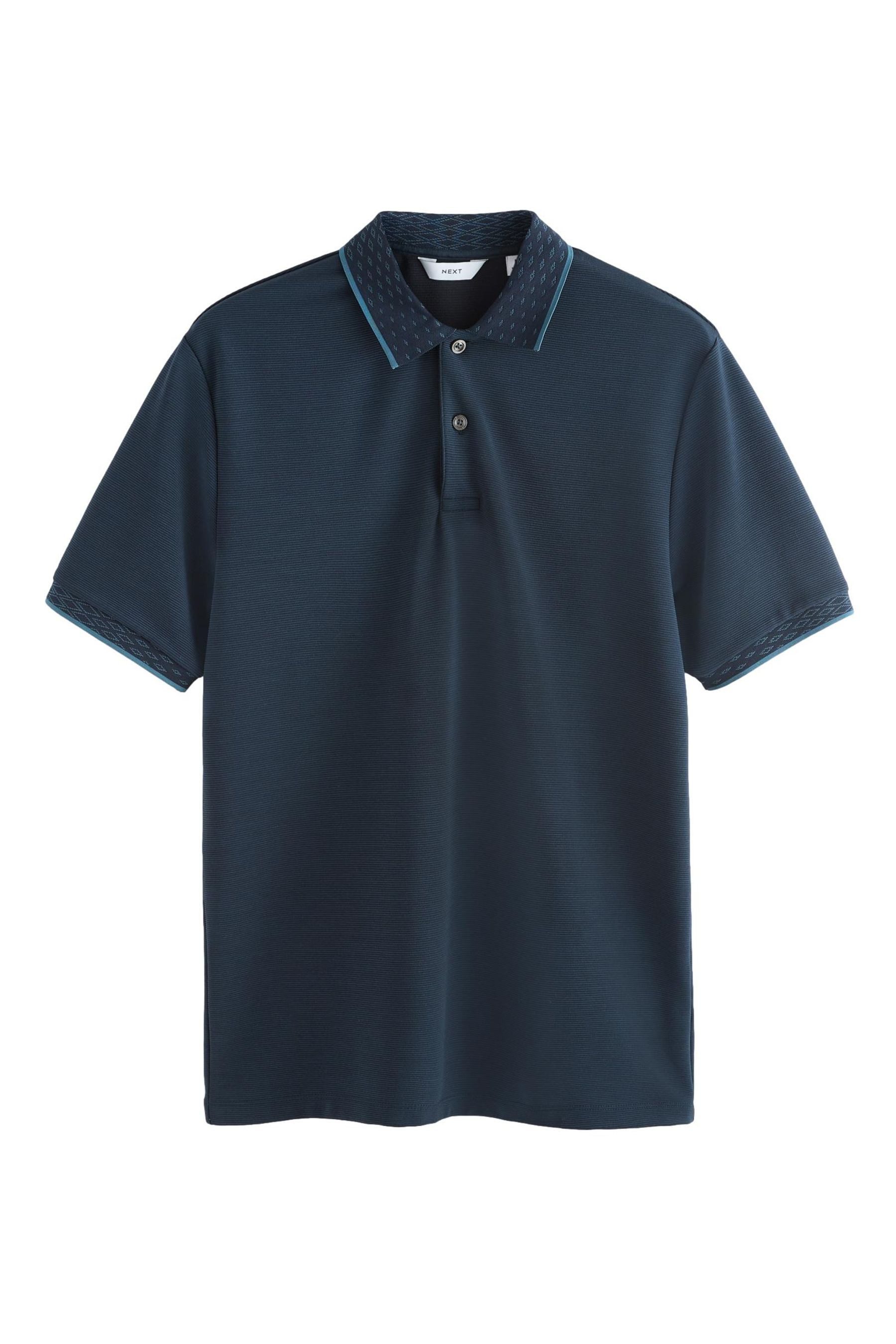 Next Poloshirt Smartes Kurzarm-Poloshirt mit geknöpftem Kragen (1-tlg)