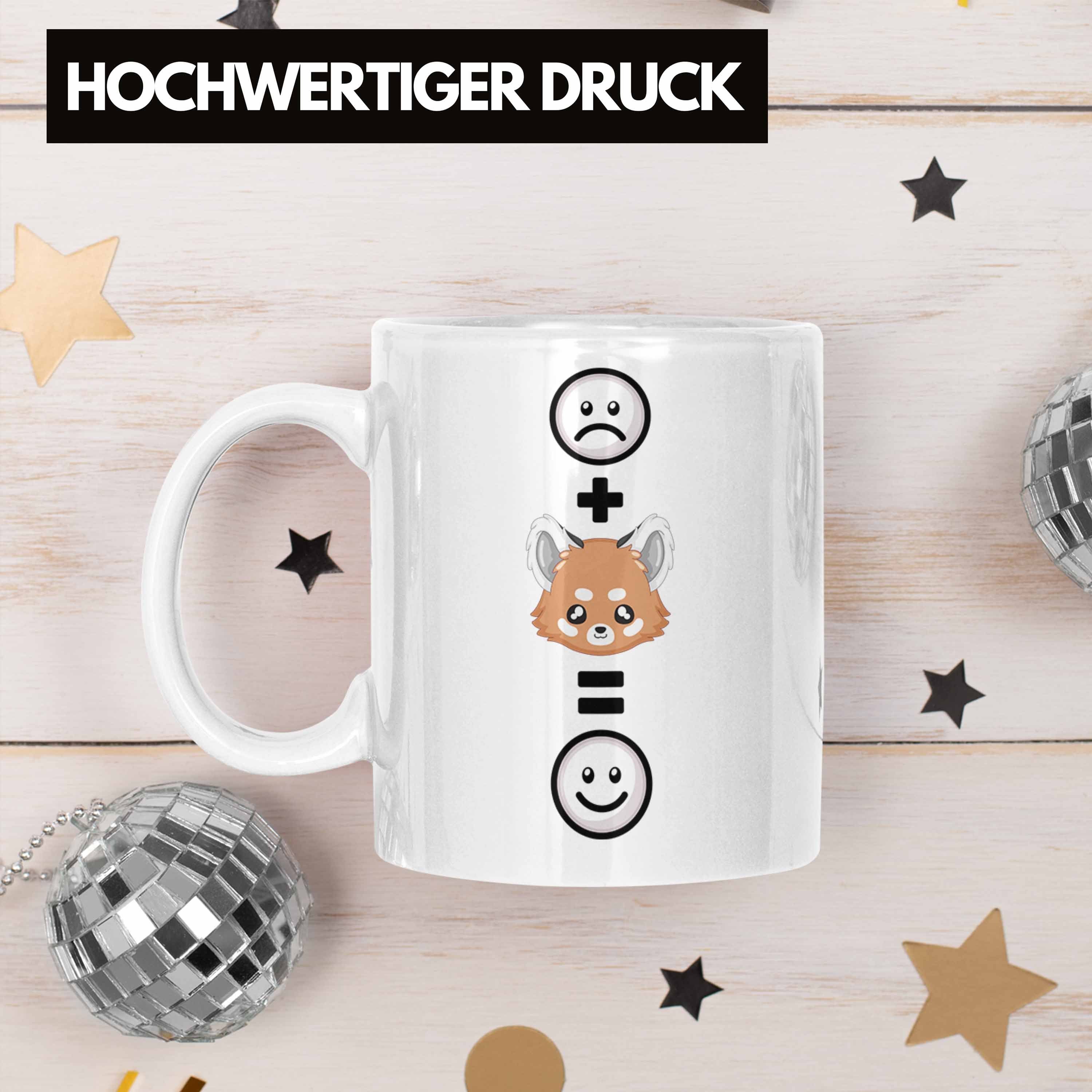 Panda Panda Roter Weiss Panda für Geschenk Tasse Roter :(Roter Tasse Liebhaber Trendation