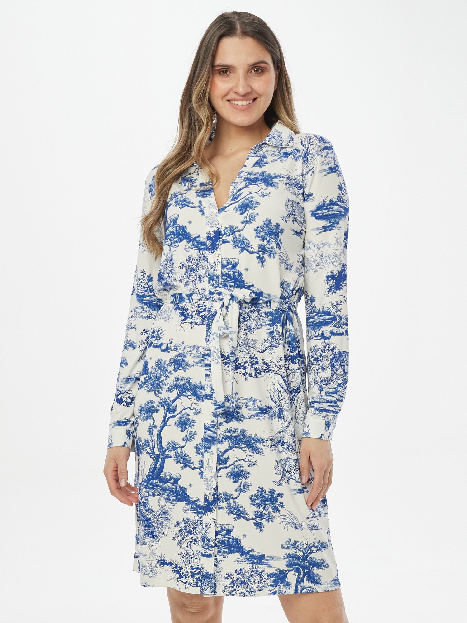 MONACO blue WEEKEND Shirtkleid Longbluse Figurumspielend günstig online kaufen