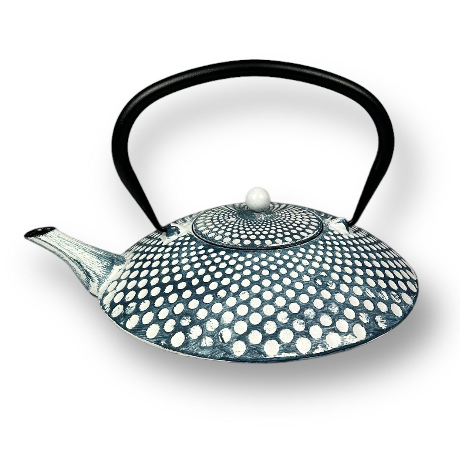 JA-UNENDLICH Teekanne Yufo, Gusseisen handgefertigt im Sandgussverfahren, innen emailliert