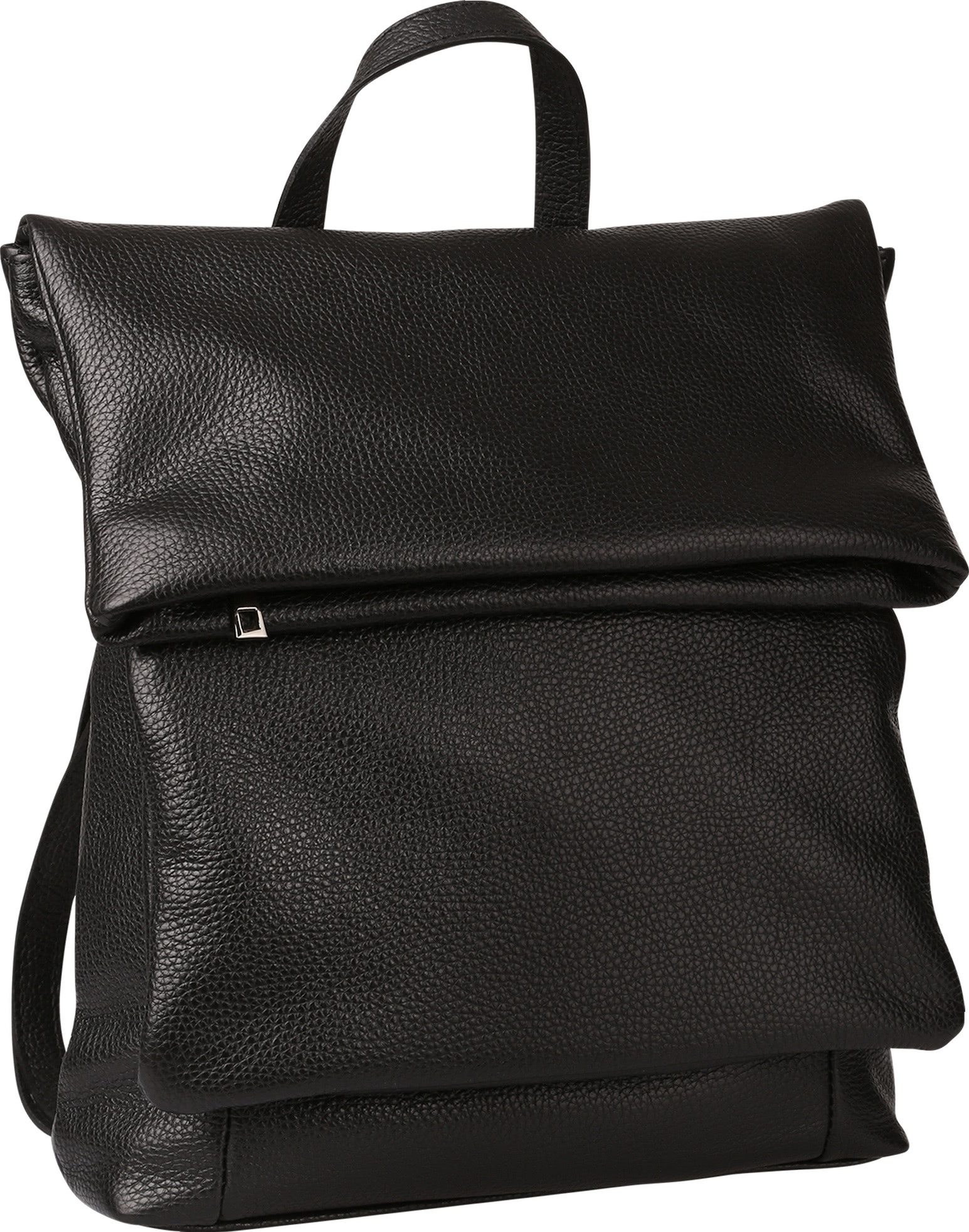 Toscanto Cityrucksack Toscanto Rucksack schwarz Cityrucksack, Damen Leder Cityrucksack, schwarz ca. 32cm